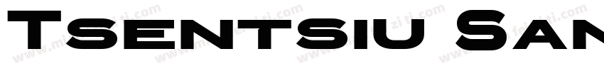 Tsentsiu Sans字体转换